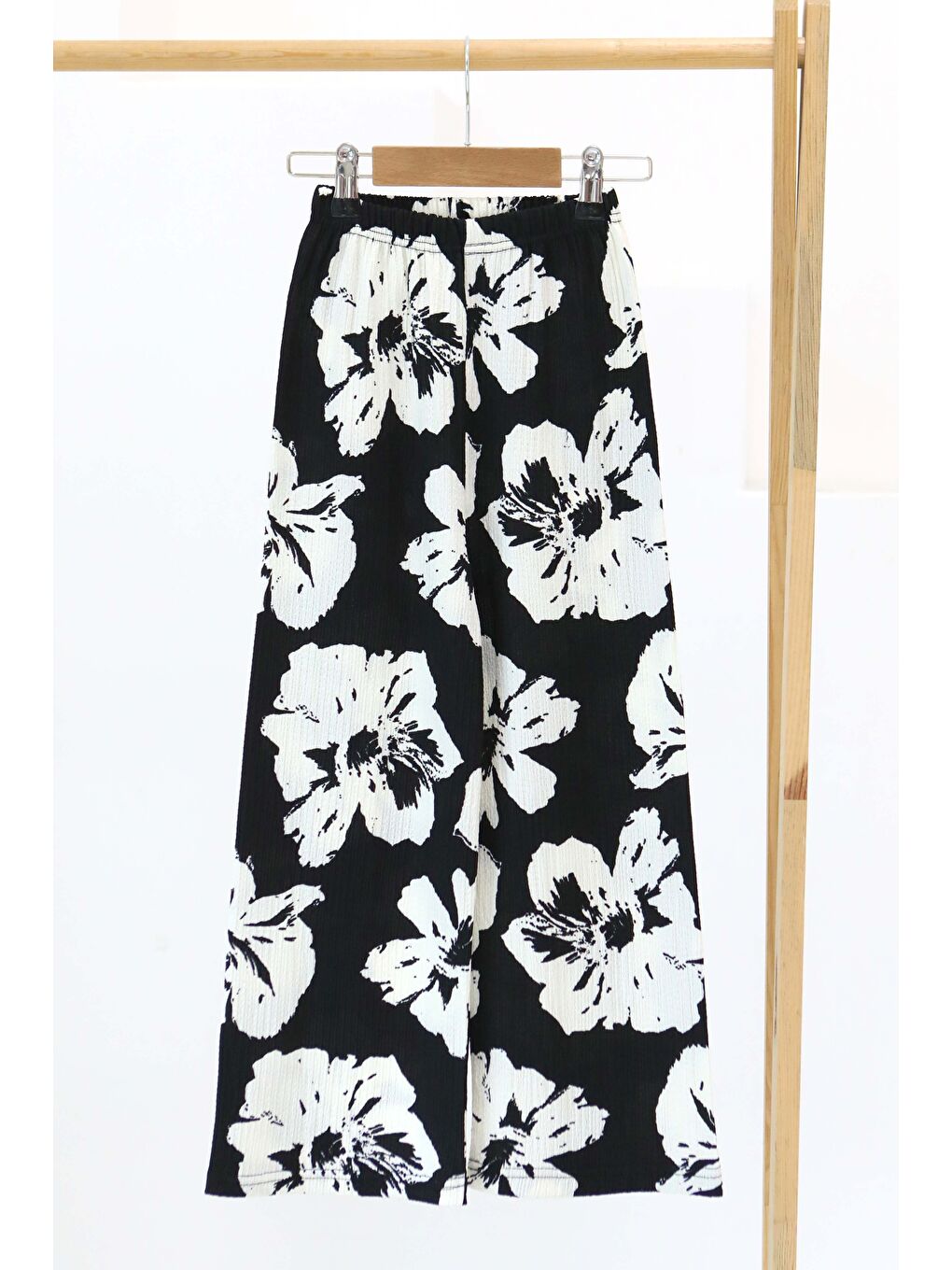 Kız Çocuk Siyah Desenli Pantolon - 27305