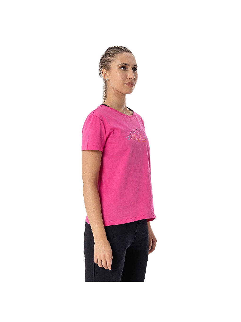 Tali Kadın Pembe Tişört-4