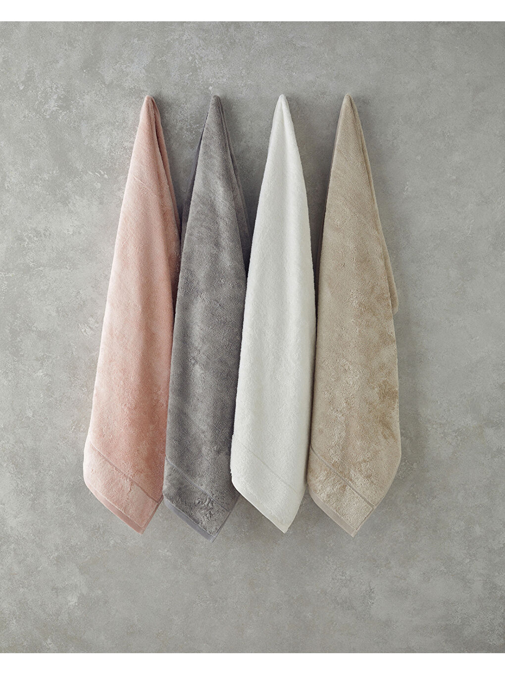 Leafy Bambu Banyo Havlusu 70x140 cm Pembe-2