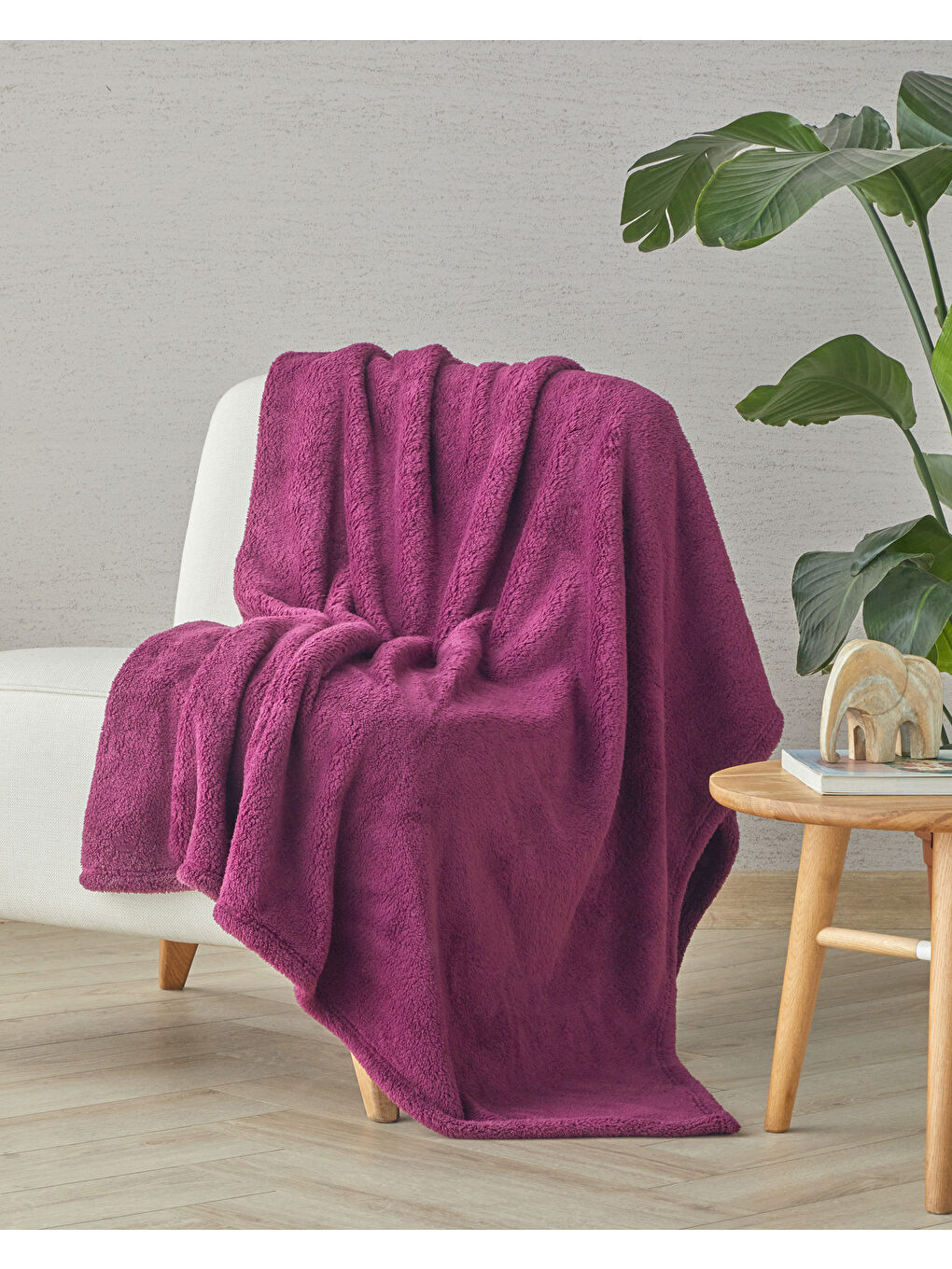 Cozy Wellsoft Tv Battaniye Bordo-1