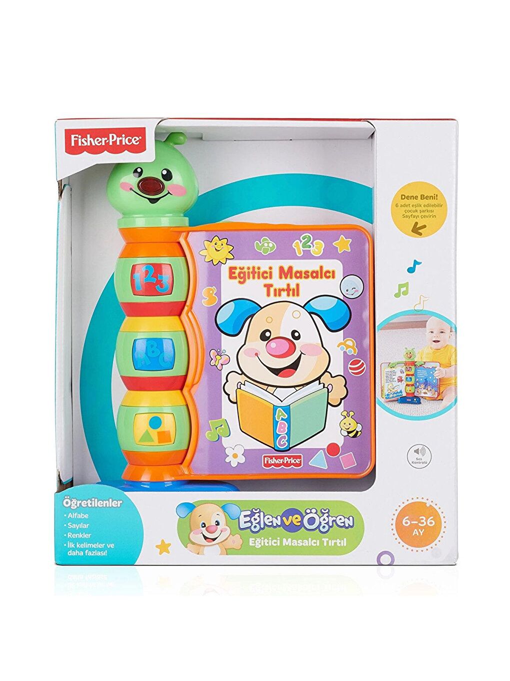 FISHER PRICE Karışık Türkçe Konuşan Eğitici Tırtıldan Masallar - 1