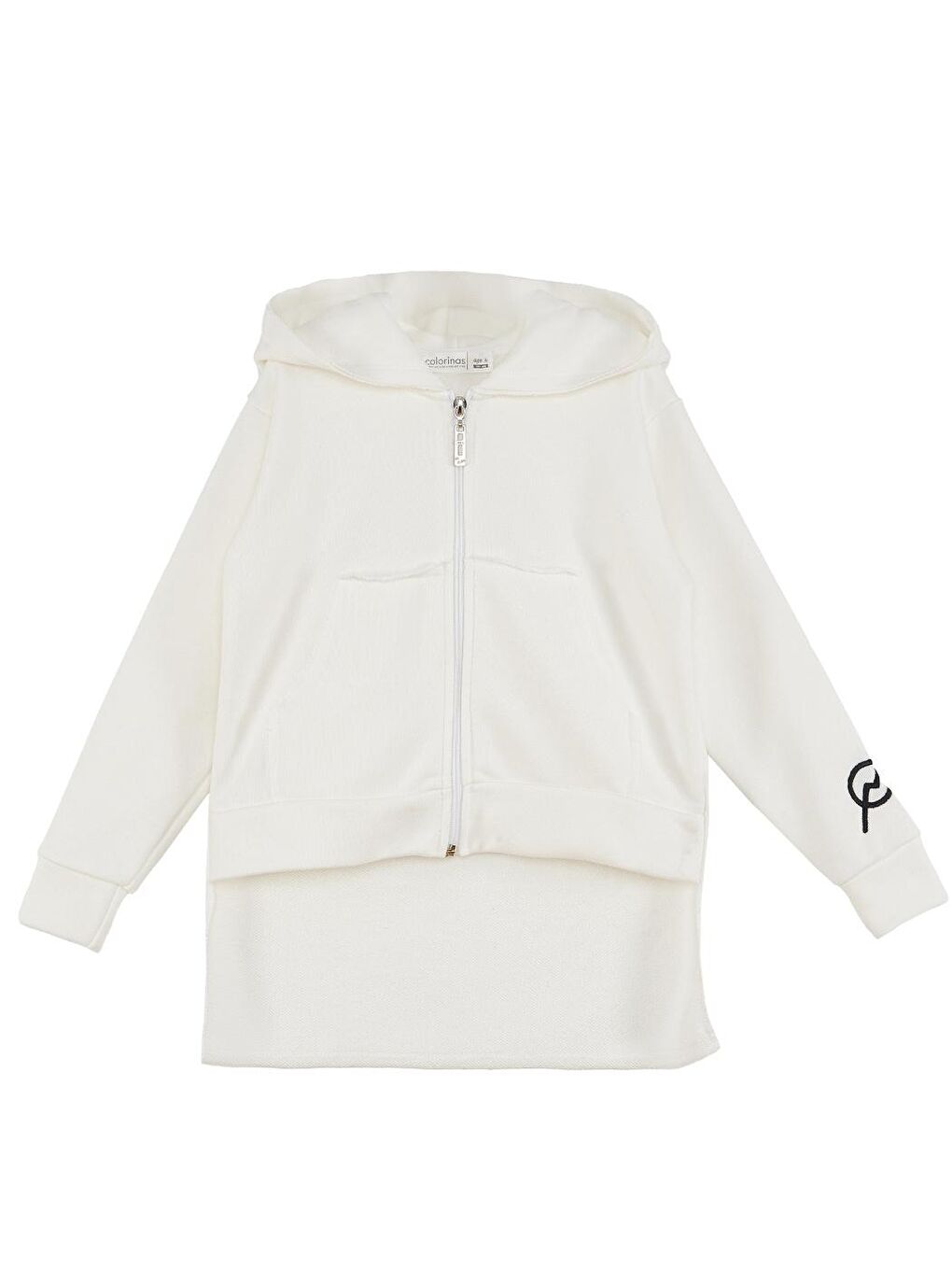 Ekru End Frag Kapişonlu Uzun Erkek Çocuk Sweatshirt Hırka-4