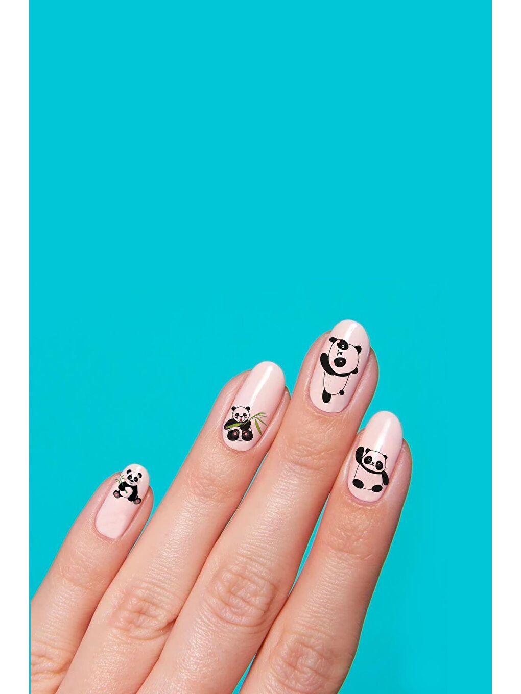 Panda Tırnak Geçici Dövme-1