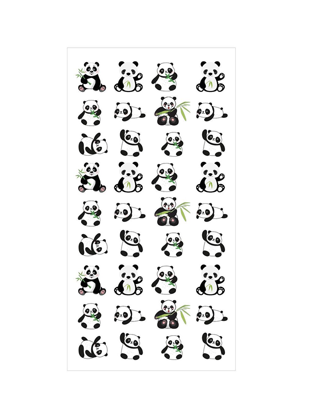 Panda Tırnak Geçici Dövme