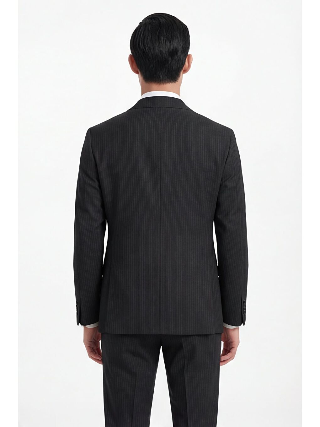 Giotelli Erkek Siyah Dar Kesim Slim Fit Yünlü Dokuma Normal Bel 4 Drop Takım Elbise-2