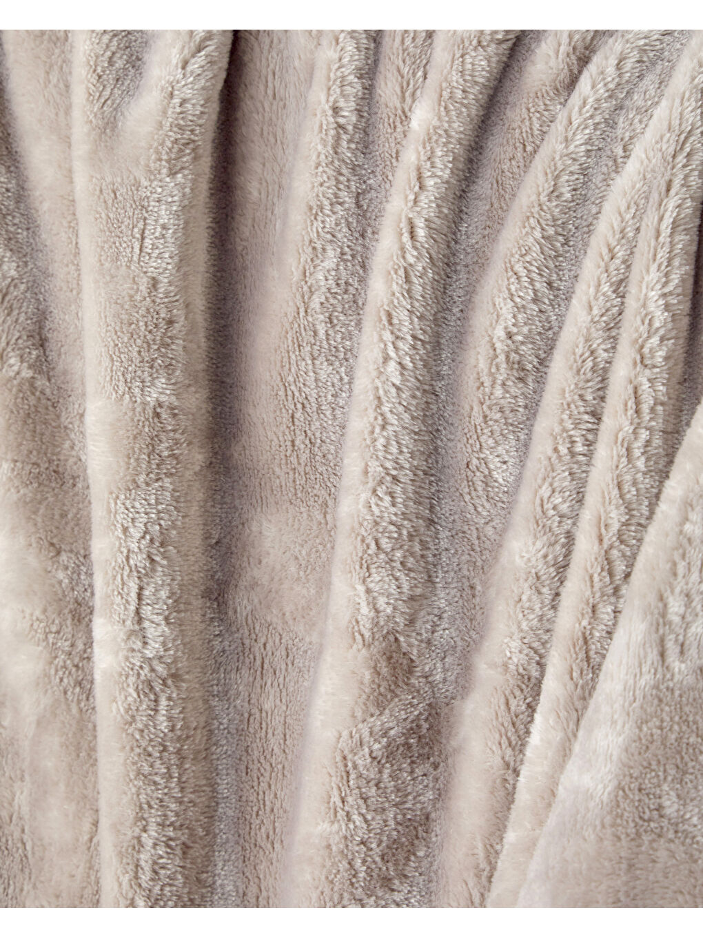 Ramona Jakarlı Supersoft Tv Battaniye 120x160 cm Bej-2