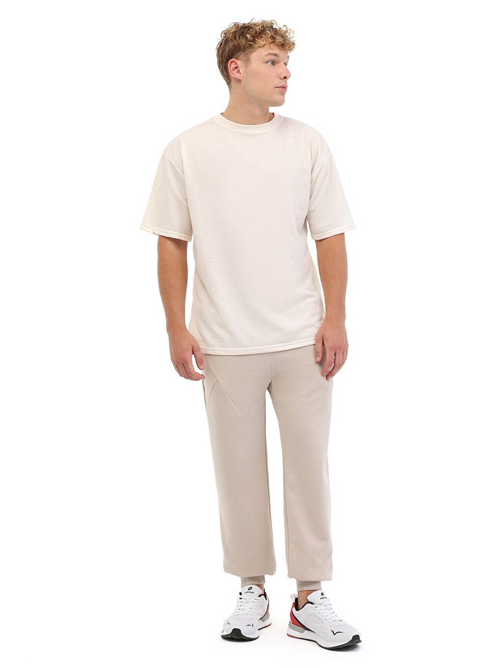 M-ZUMA JOGGER 5FX Bej Erkek Eşofman Altı-2