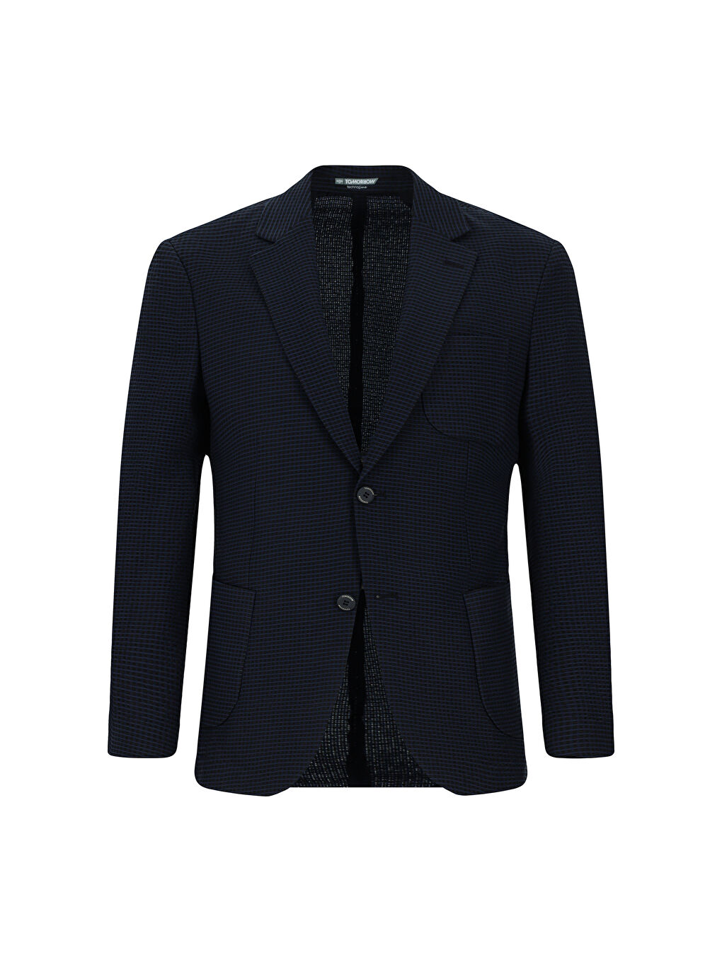 Lacivert Techno-Line Slim Fit Dar Kesim Elastanlı Ceket-6