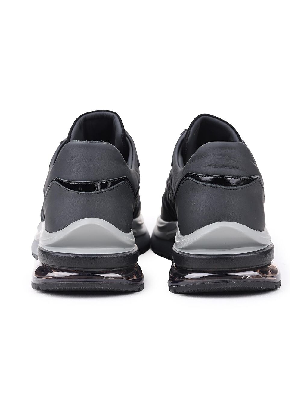 Siyah 152-18306 Deri Erkek Spor Ayakkabı-3