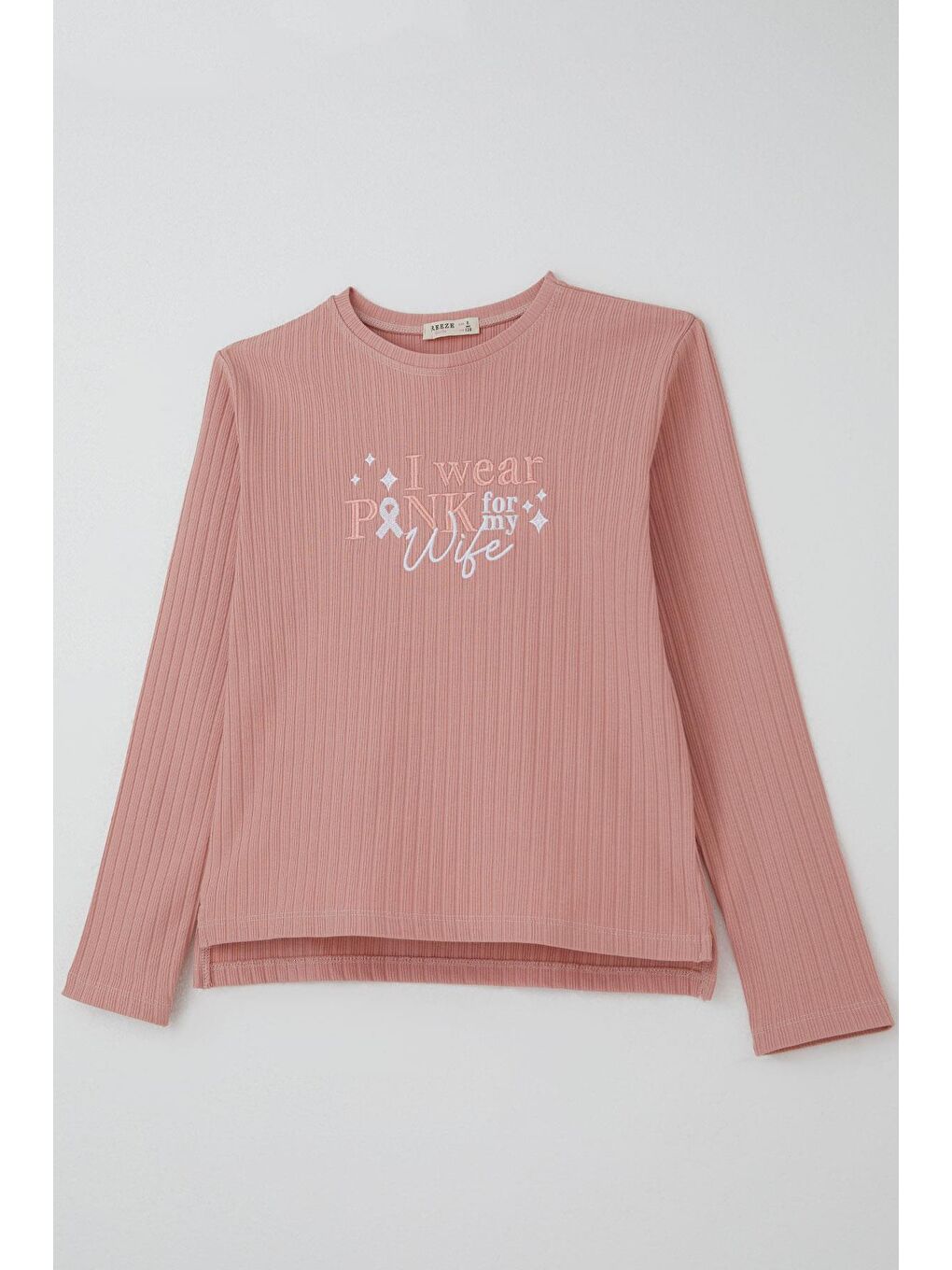 Pembe Kız Çocuk Pantolonlu Takım Yazı Nakışlı Fiyonk Detaylı Gülkurusu (4-8 Yaş)-5