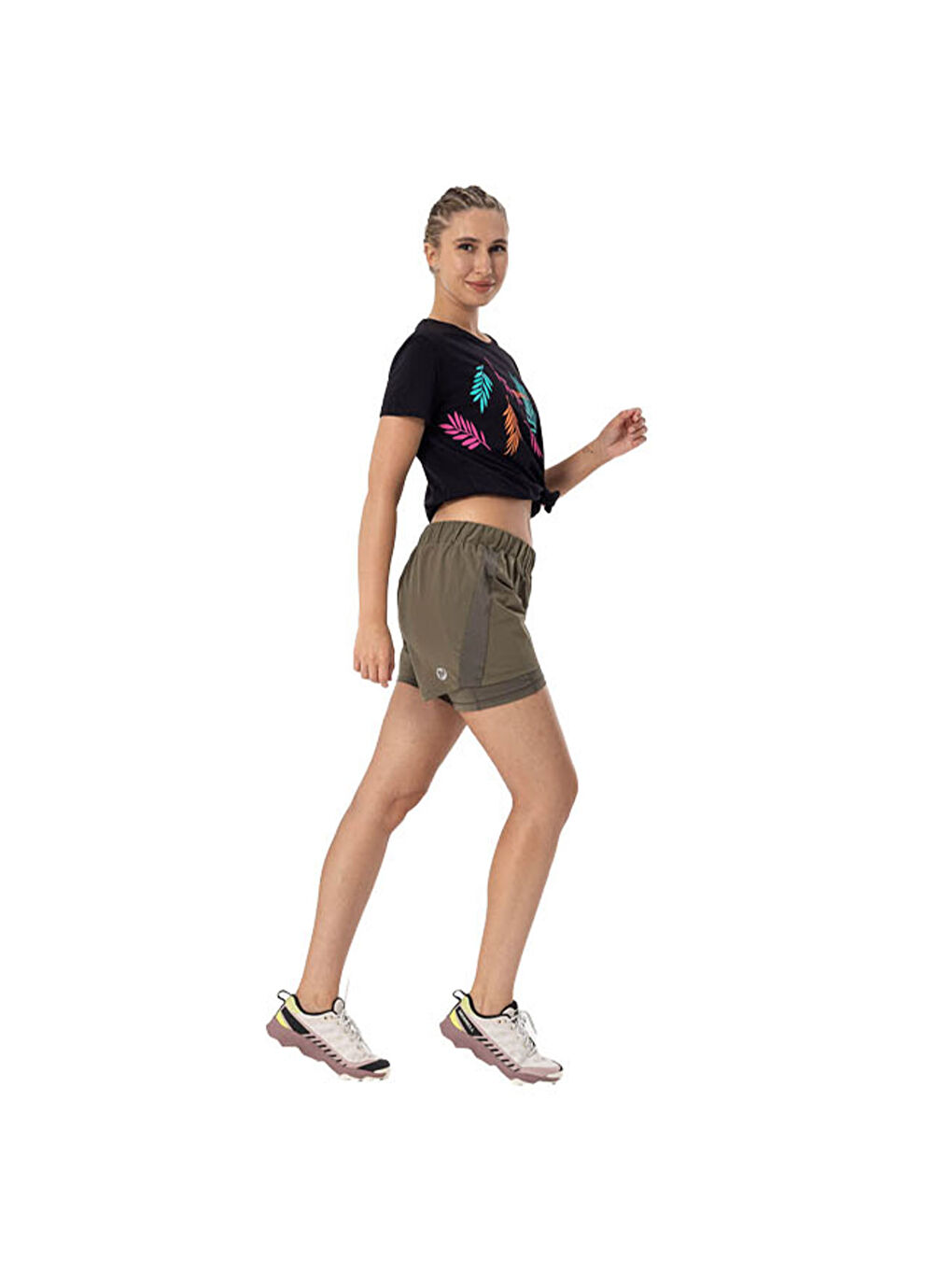 Tia Kadın Siyah Tişört-5