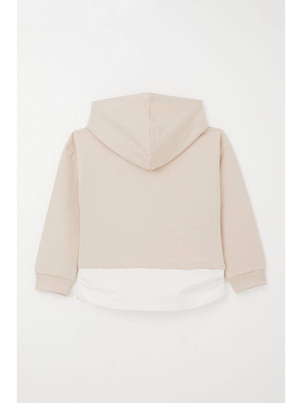 Kız Çocuk Pantolonlu Takım Yazı Baskılı Kapüşonlu Bej (8 Yaş)-3