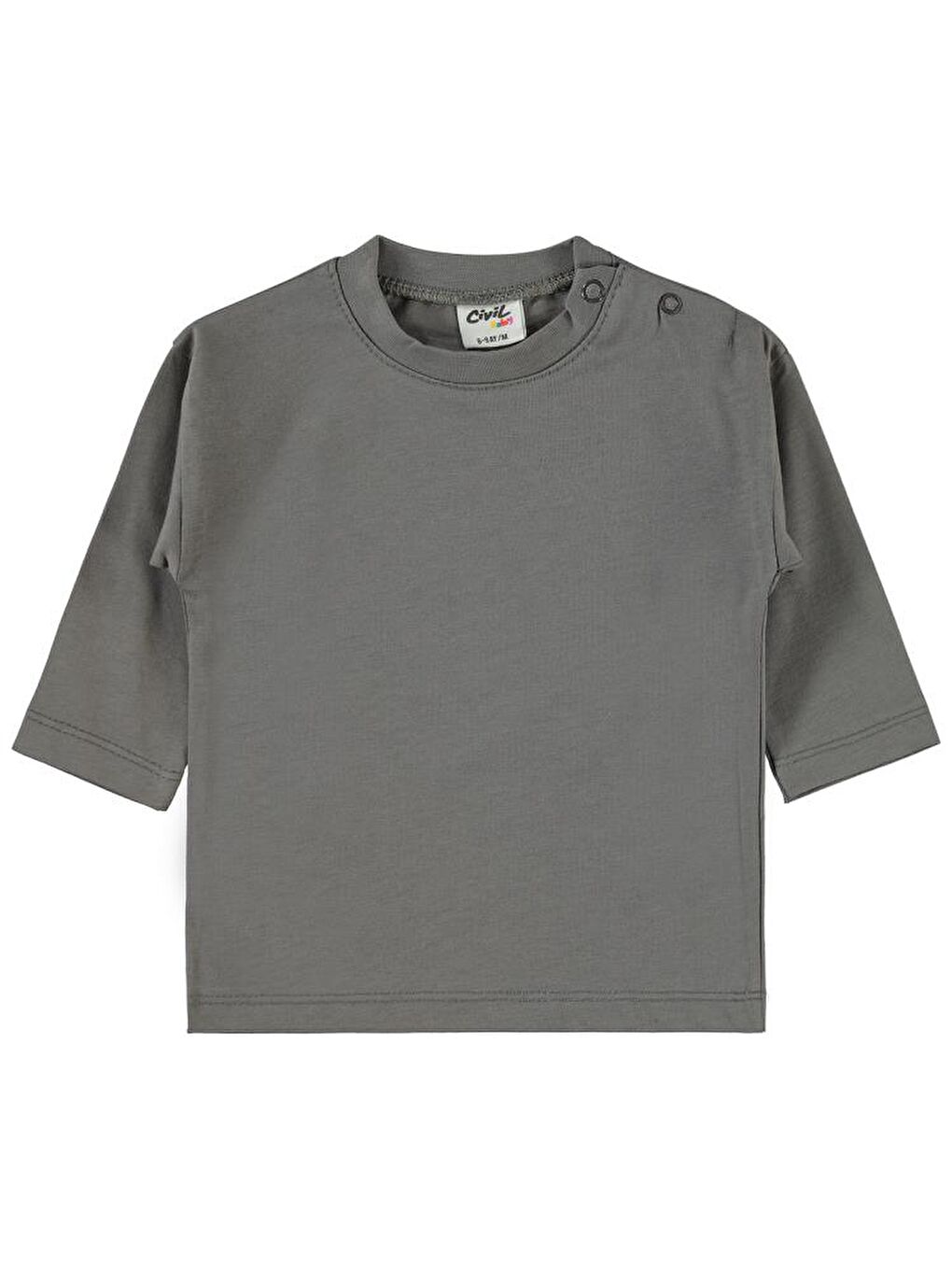 Baby Basic 6-18 Ay Sweatshirt - Gri 12-18 Ay