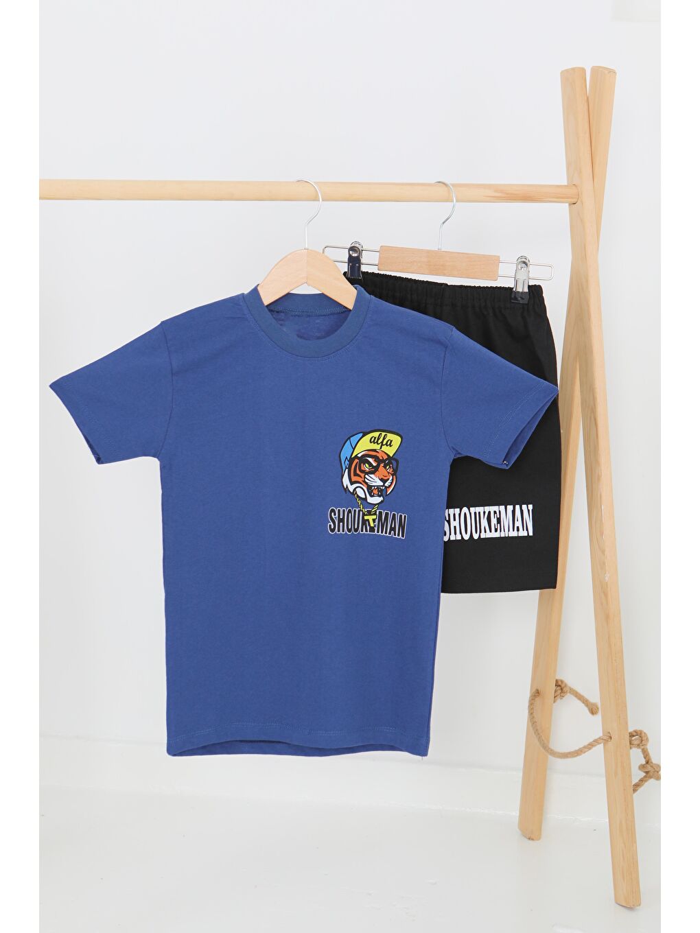 Erkek Çocuk Lacivert Baskılı Eşofman Takımı - 27451