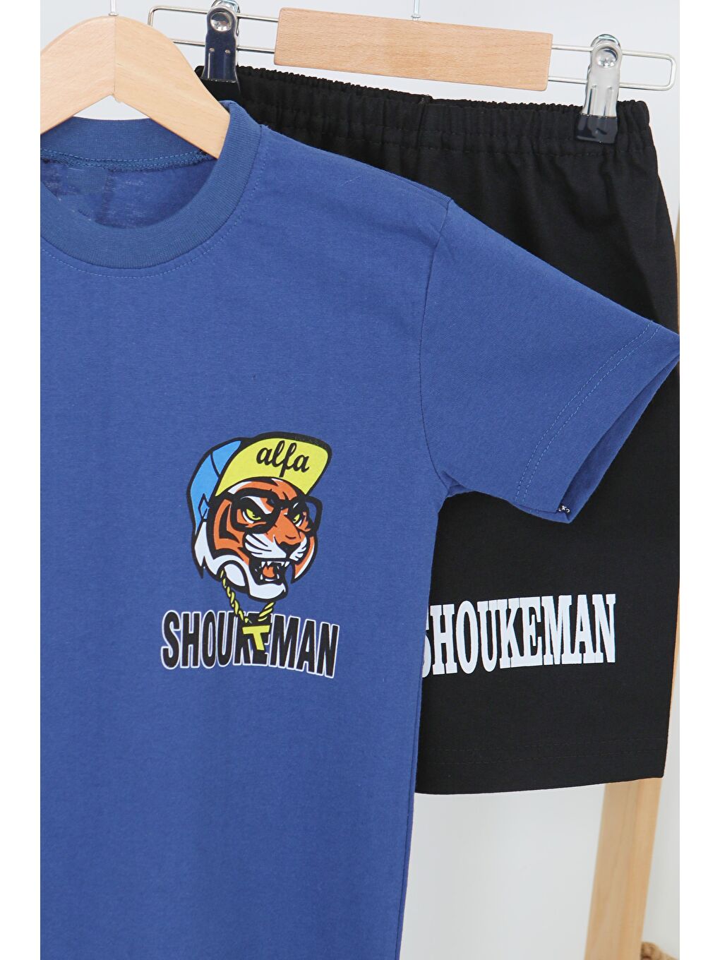 Erkek Çocuk Lacivert Baskılı Eşofman Takımı - 27451-1