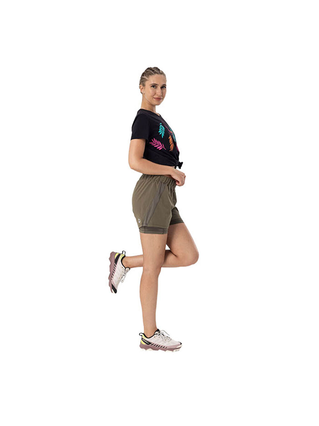 Tia Kadın Siyah Tişört-6