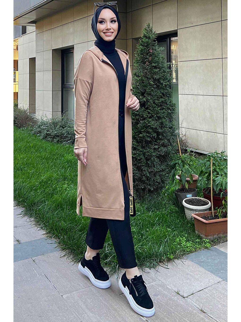 Bej Orta Kadın Vizon Tunik - 11046-1