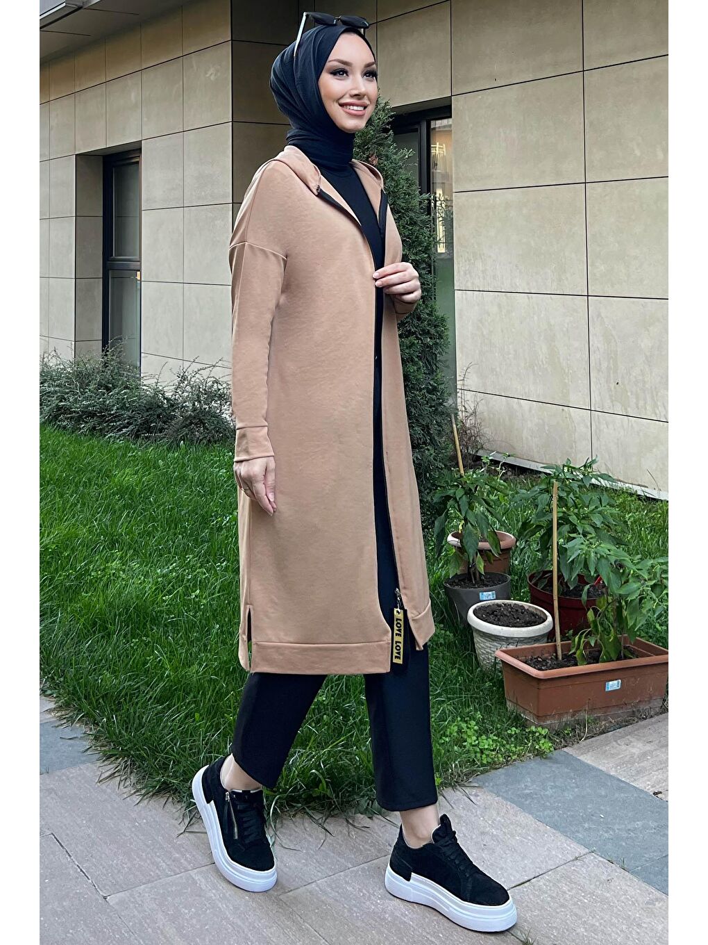 Bej Orta Kadın Vizon Tunik - 11046-3