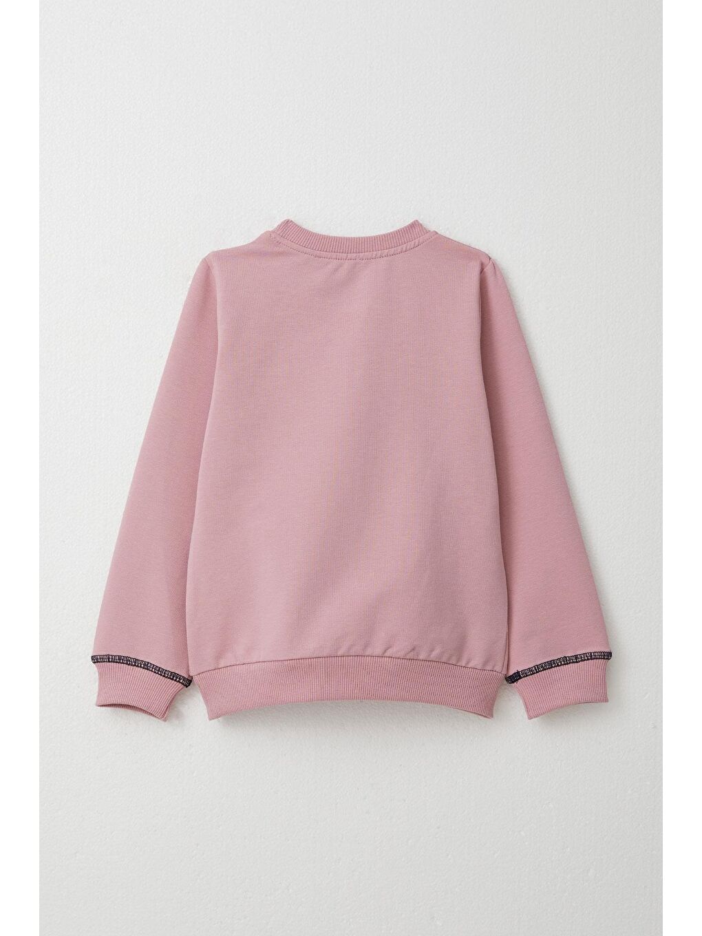 Pembe Kız Çocuk Eşofman Takım Sevimli Kedicik Baskılı Gülkurusu (1.5-4 Yaş)-3