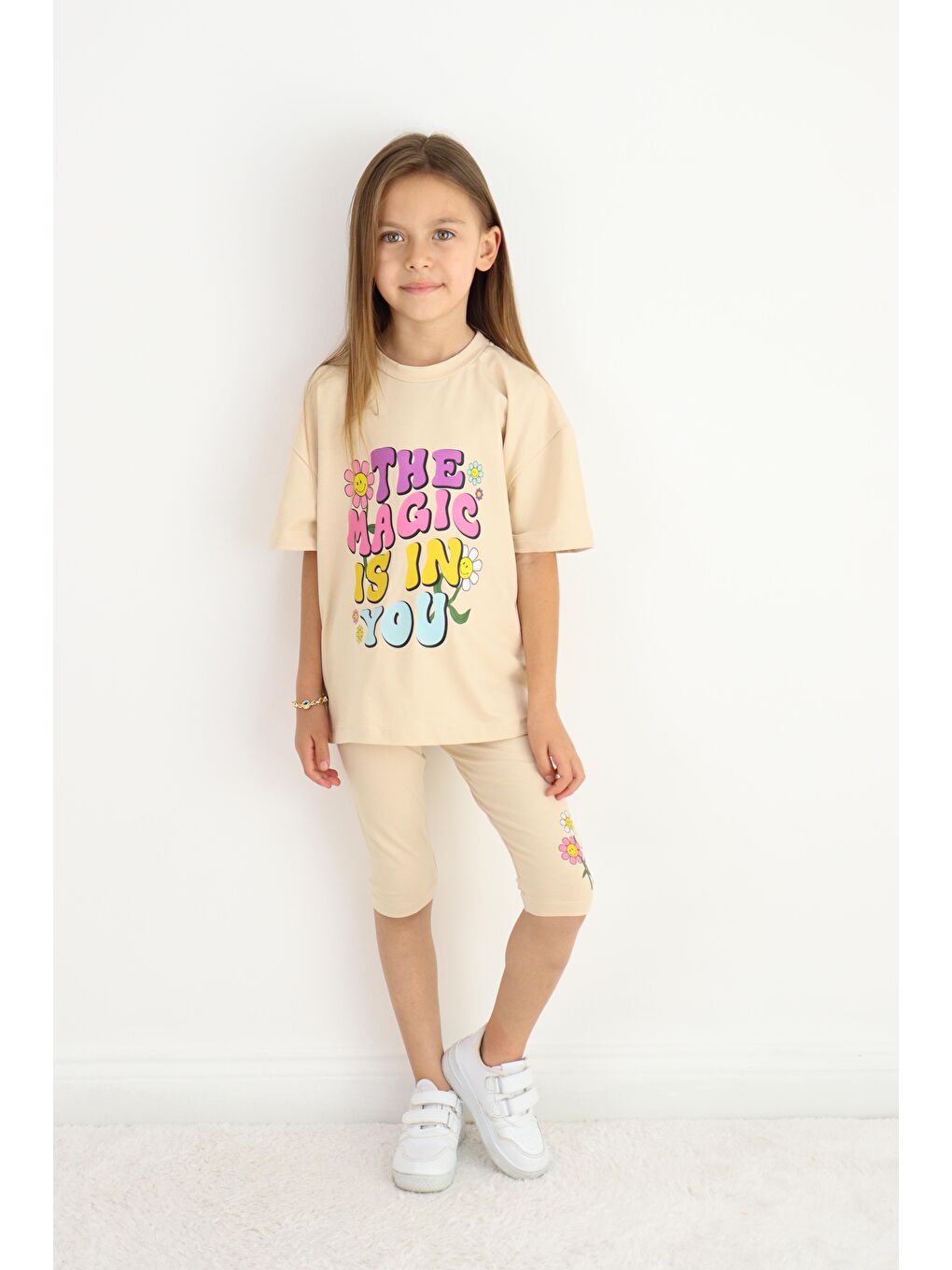 Bej Kız Kapri Takım 2-8 Yaş-4