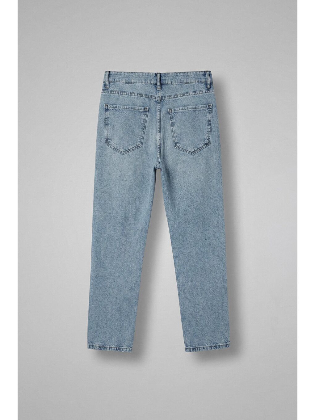 Erkek Boyfriend Fit Distressed Jean Mavi-1