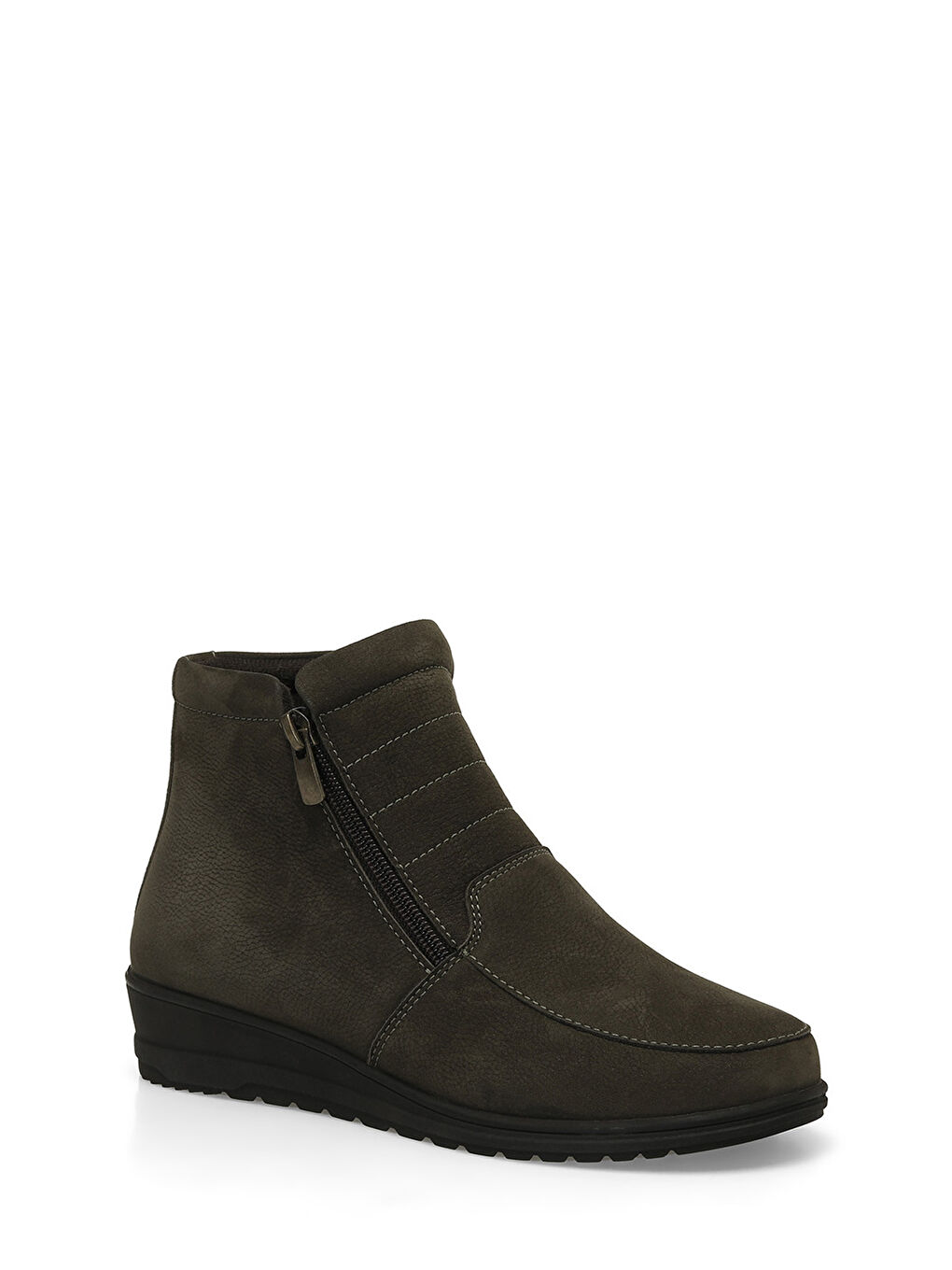 103510.NZ4PR Haki Kadın Dolgu Topuk Bot-1