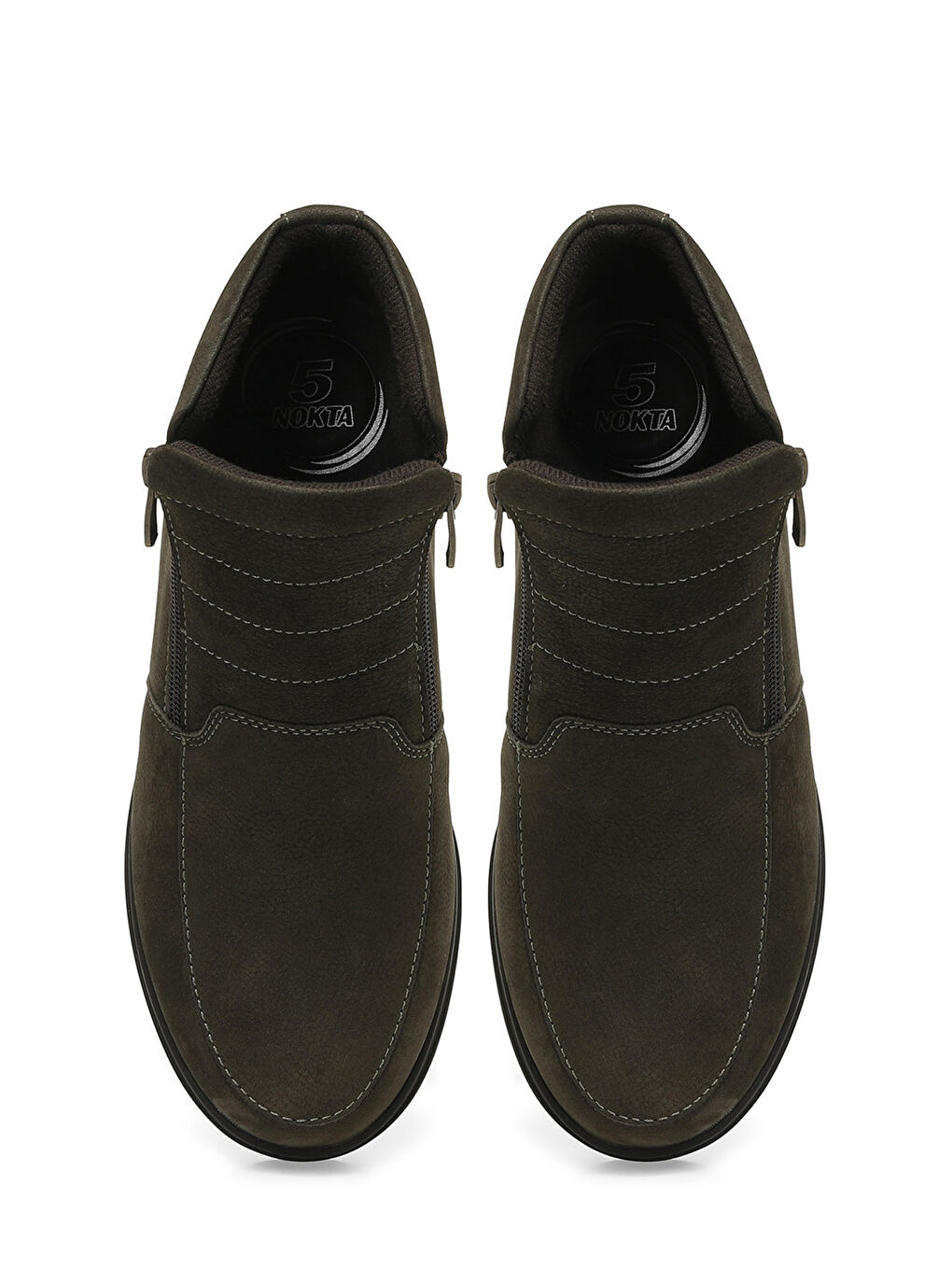 103510.NZ4PR Haki Kadın Dolgu Topuk Bot-3