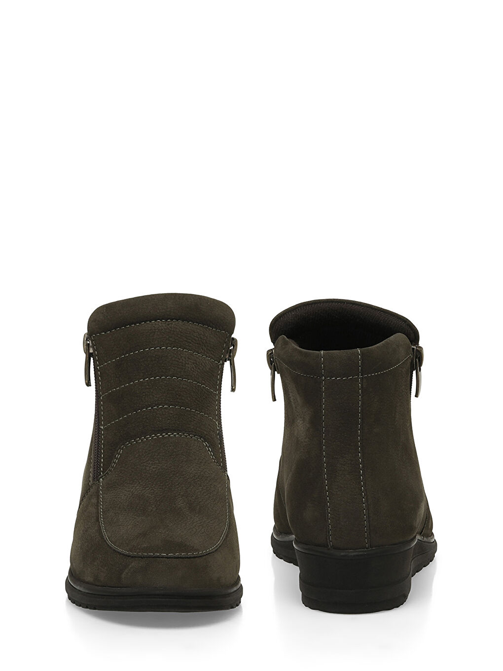 103510.NZ4PR Haki Kadın Dolgu Topuk Bot-4