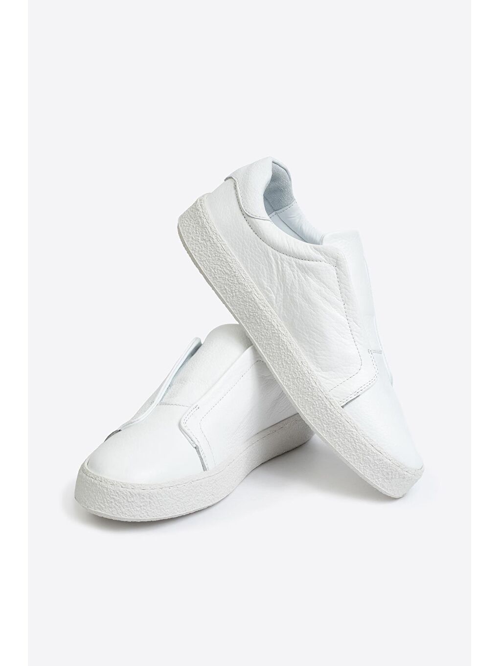 Beyaz Erkek Deri Ayakkabı-3