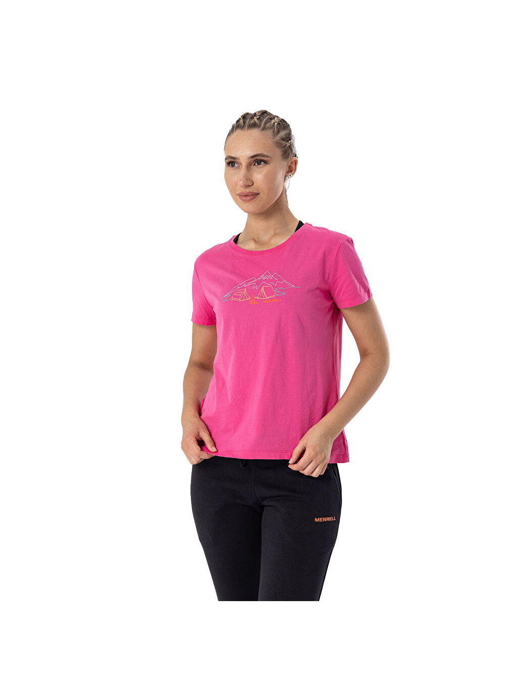 Tali Kadın Pembe Tişört-7