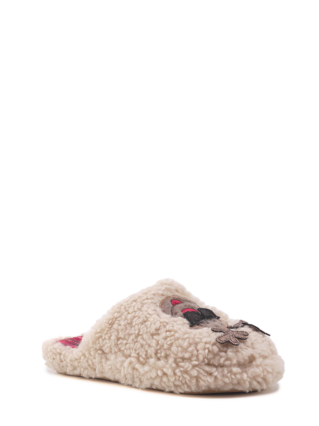 607140.Z4PR Bej Kadın Ev Terliği-1