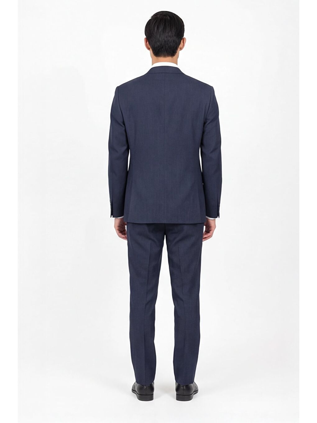 Giotelli Erkek Lacivert Dar Kesim Slim Fit Viskon Dokuma Normal Bel 6 Drop Takım Elbise-4