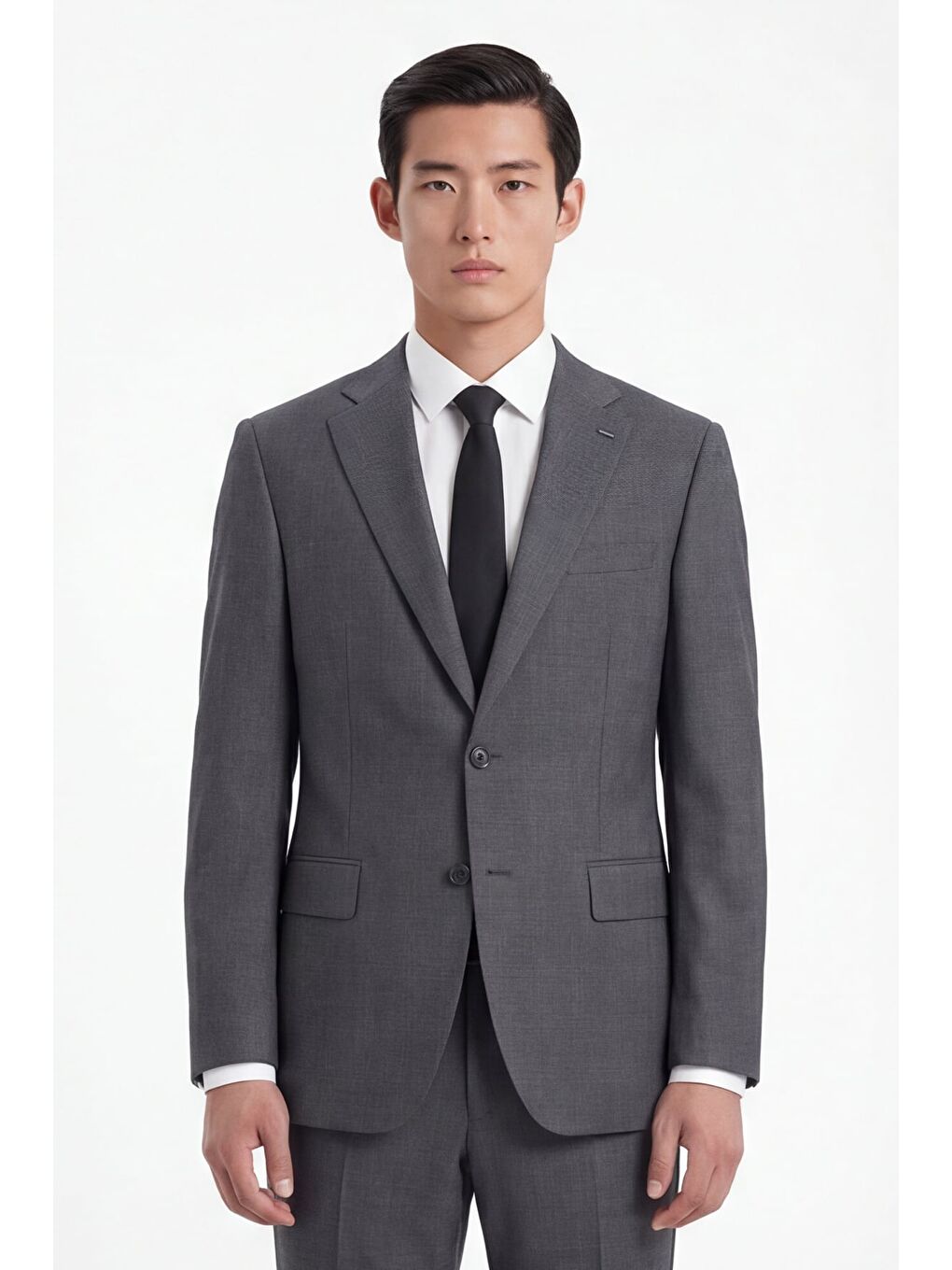 Giotelli Erkek Gri Dar Kesim Slim Fit Yünlü Dokuma Normal Bel 4 Drop Takım Elbise