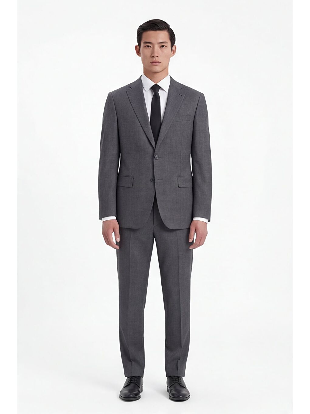 Giotelli Erkek Gri Dar Kesim Slim Fit Yünlü Dokuma Normal Bel 4 Drop Takım Elbise-1