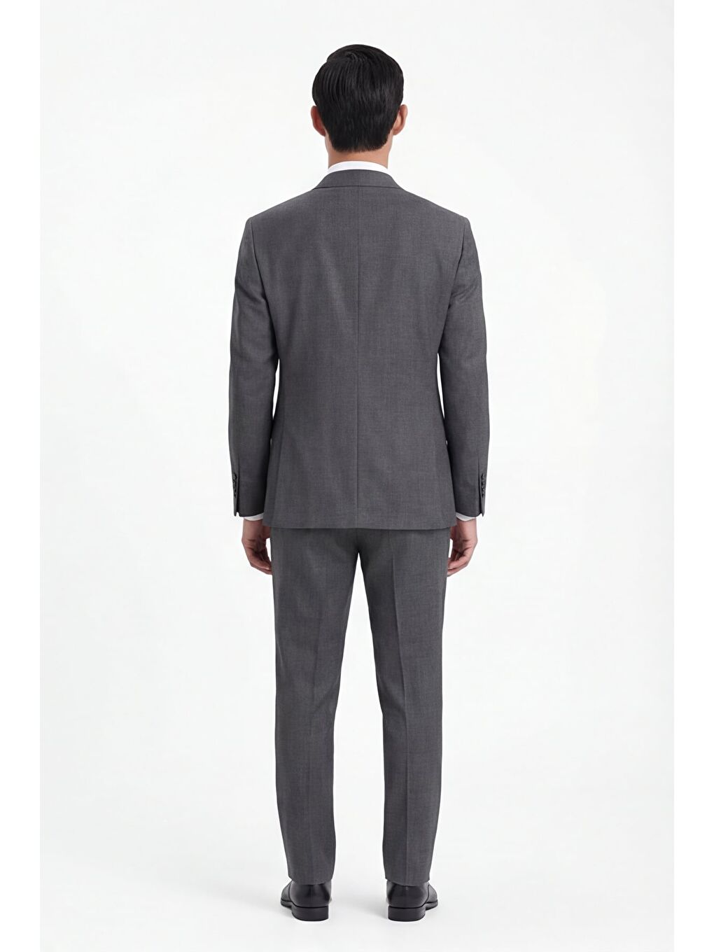 Giotelli Erkek Gri Dar Kesim Slim Fit Yünlü Dokuma Normal Bel 4 Drop Takım Elbise-3