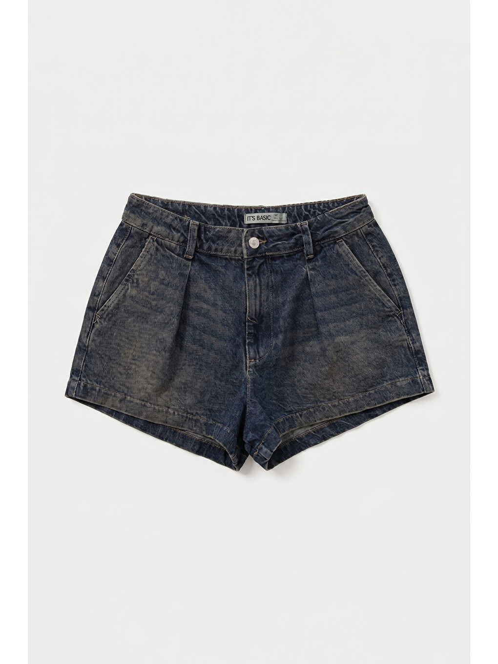 Mavi Kadın Koyu Jean 2s6 Mini Pileli Denim Şort