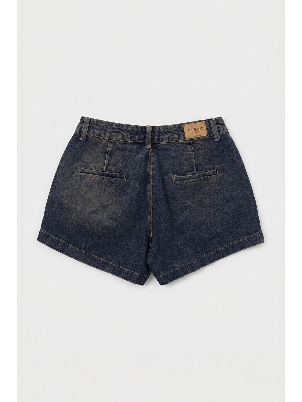 Mavi Kadın Koyu Jean 2s6 Mini Pileli Denim Şort-1