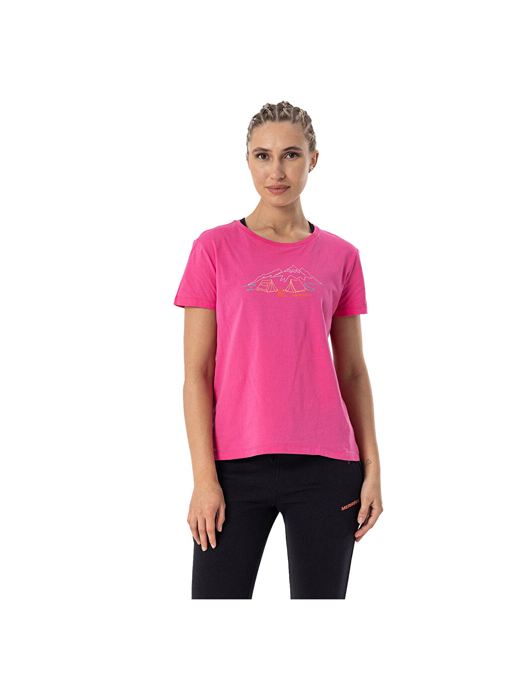 Tali Kadın Pembe Tişört-10