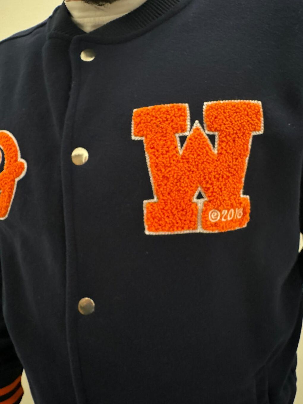 Lacivert Rüzgar Geçirmez Fermuarlı Polar Kolej Ceket-3