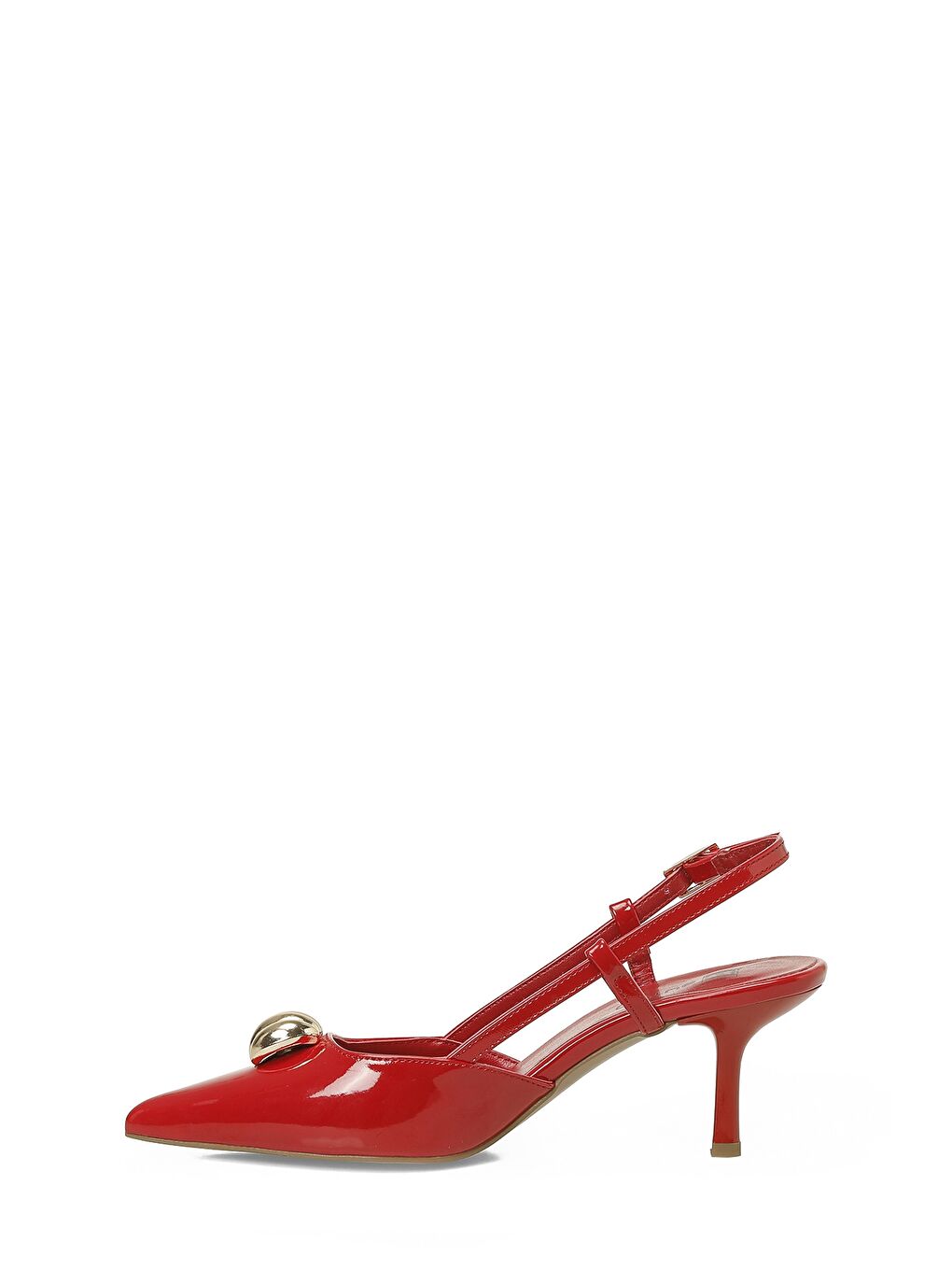 26S-039 6FX Kırmızı Kadın Topuklu Ayakkabı-2