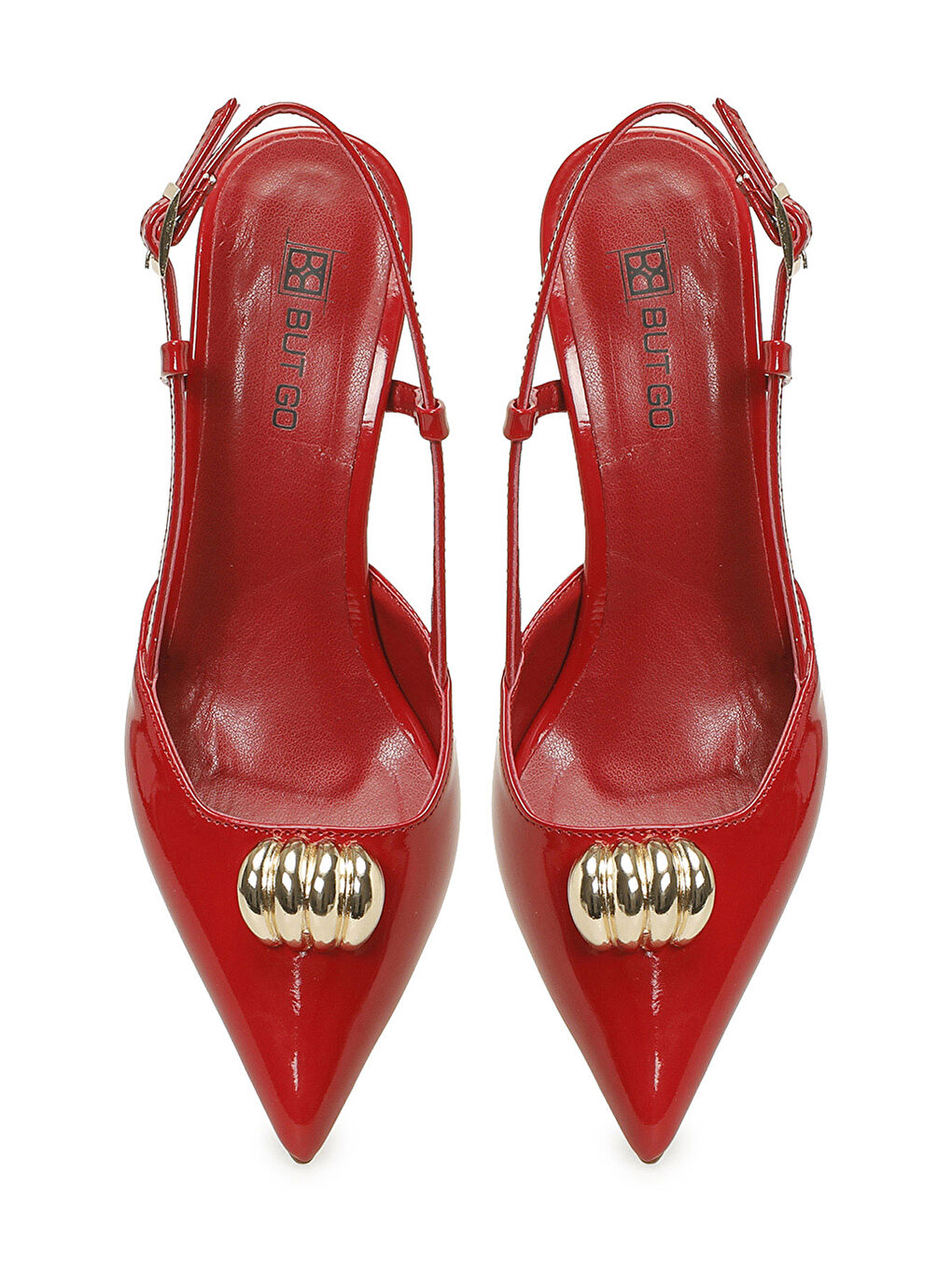 26S-039 6FX Kırmızı Kadın Topuklu Ayakkabı-3