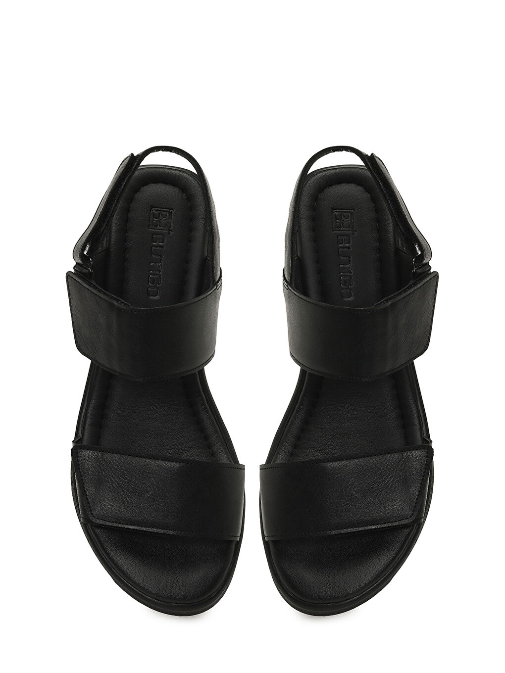 25S-271 6FX Siyah Kadın Dolgu Topuk Sandalet-3