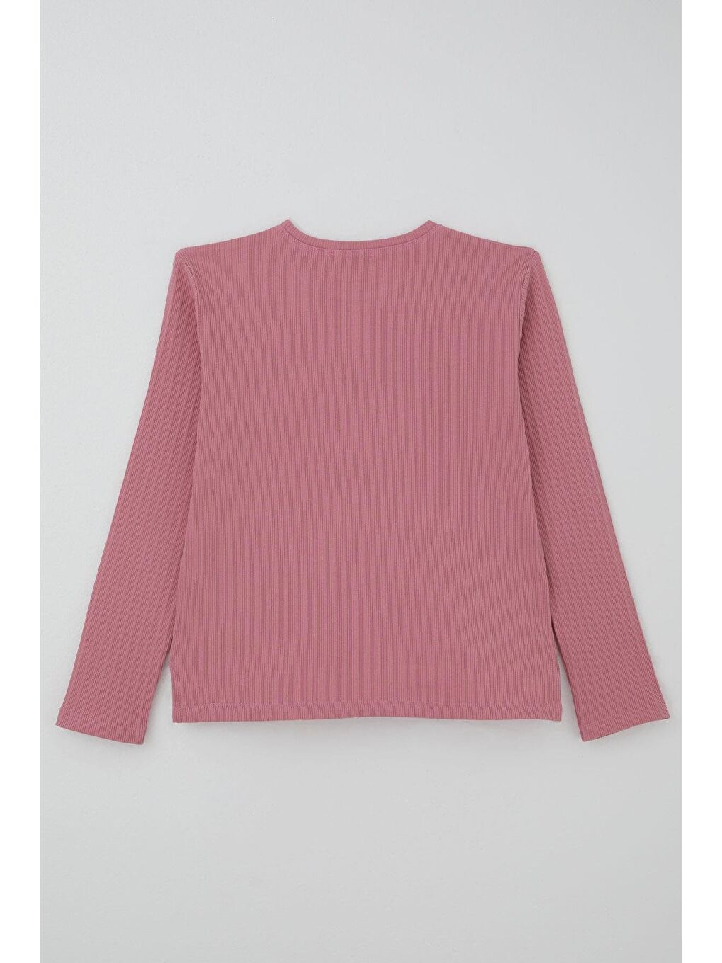 Pembe Kız Çocuk Pantolonlu Takım Yazı Nakışlı Fiyonk Detaylı Gülkurusu (4-8 Yaş)-3