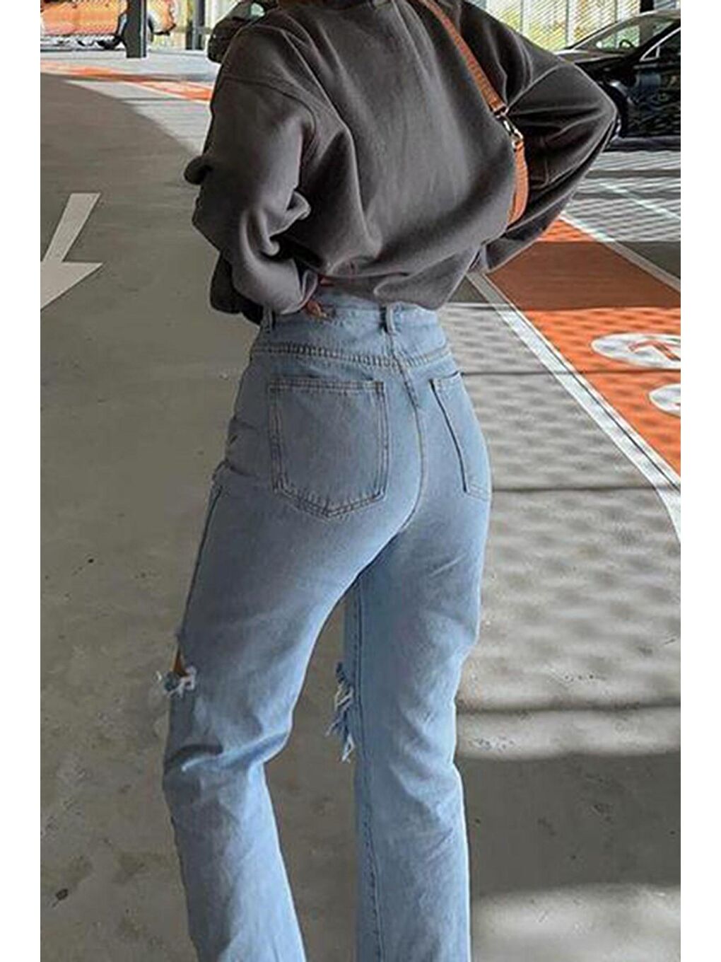 Mavi Regular Fit Yırtık Detaylı Kadın Jean Mg1184-5