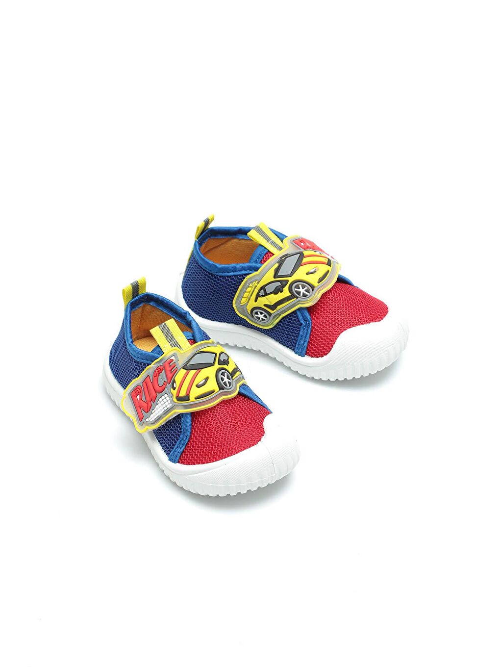 Kırmızı Yazlık Keten Bebe Erkek Ayakkabı