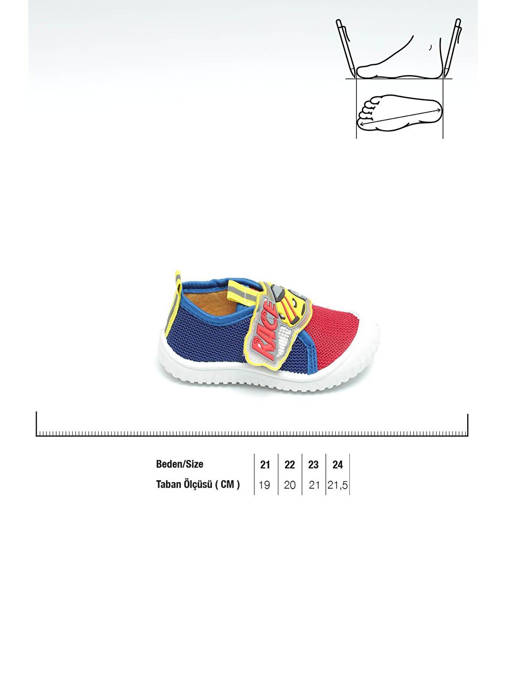 Kırmızı Yazlık Keten Bebe Erkek Ayakkabı-1