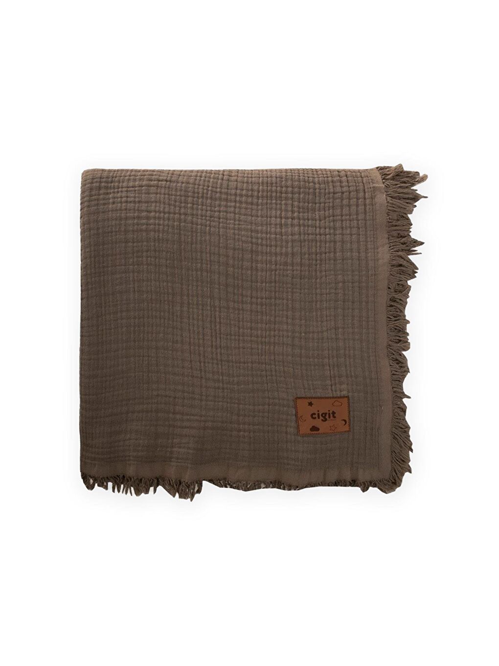 Müslin Dört Kat Yatak Örtüsü 200X220 Cm K Bej