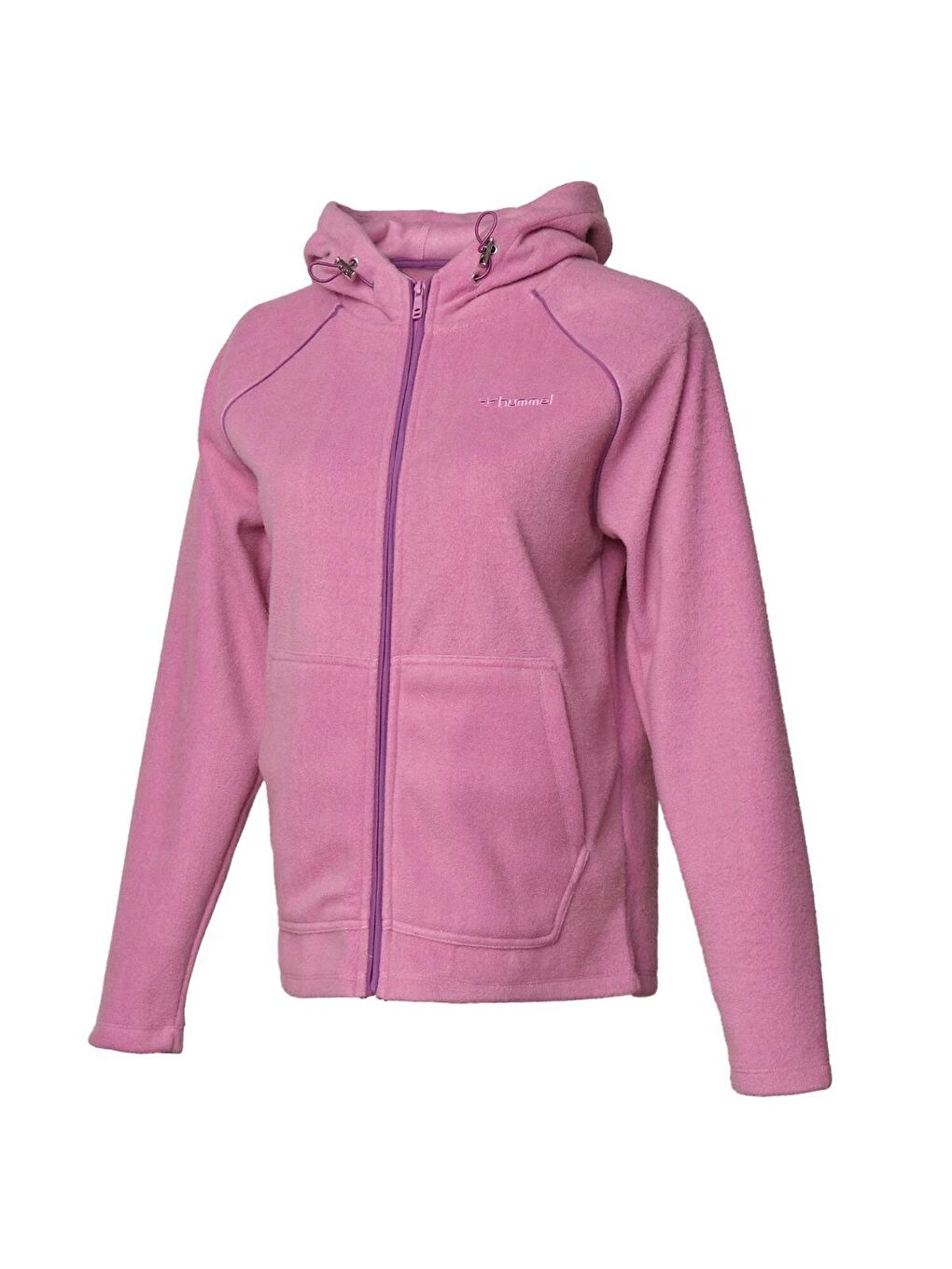 Hummel Pembe Nerine Kadın Pembe Kapüşonlu Fermuarlı Sweatshirt