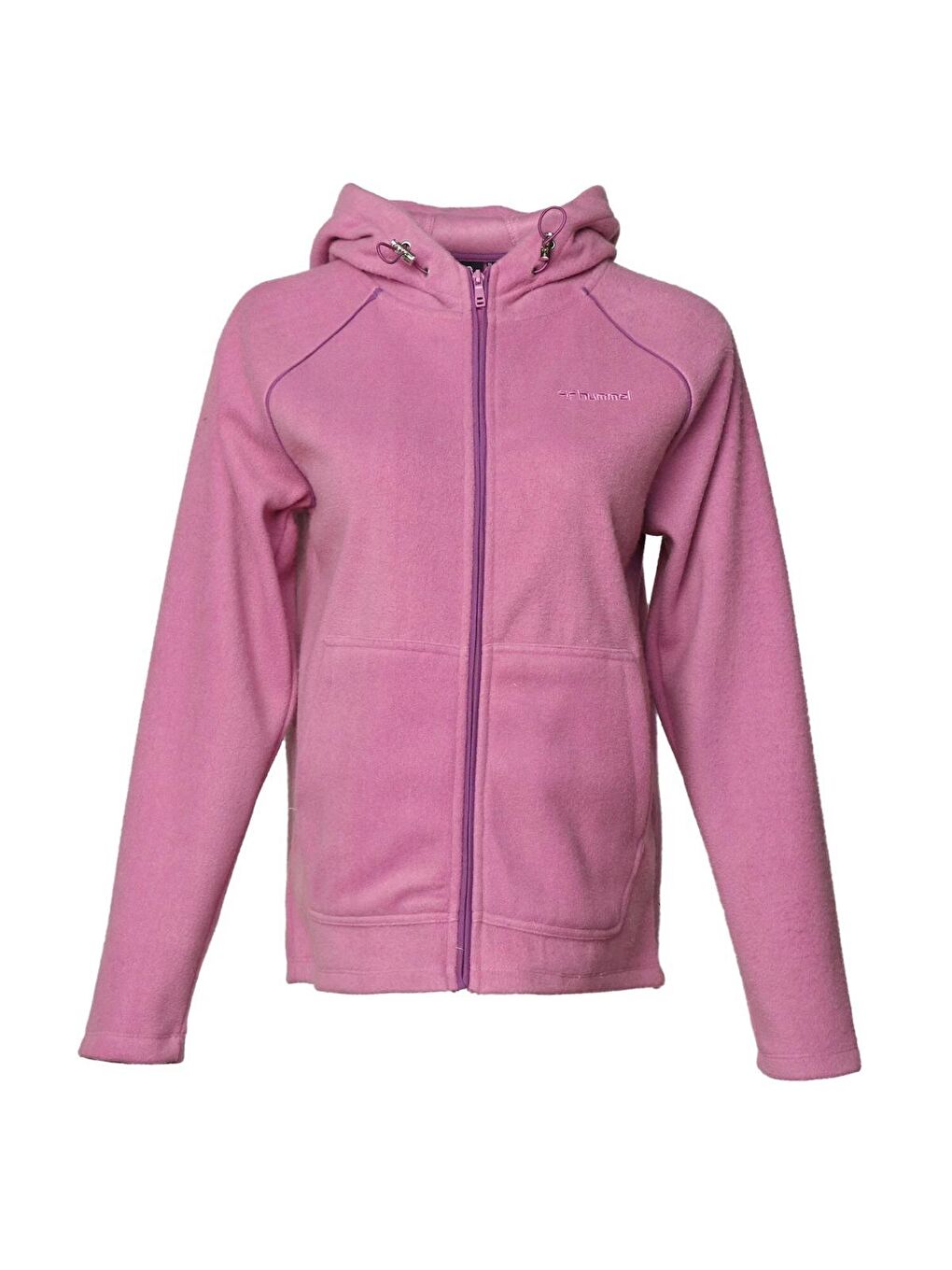 Hummel Pembe Nerine Kadın Pembe Kapüşonlu Fermuarlı Sweatshirt - 1