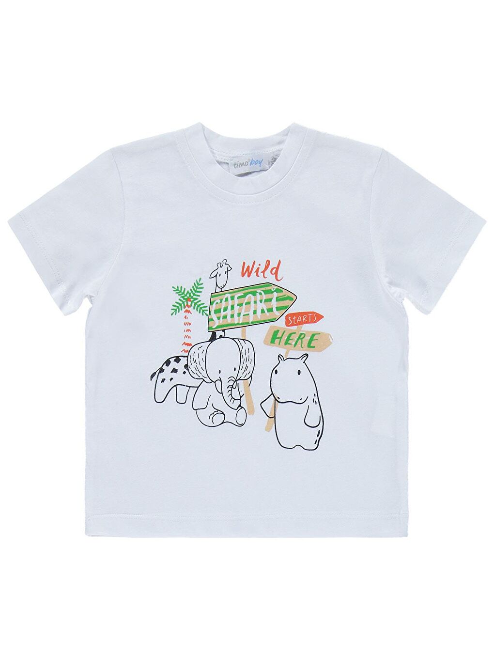 Erkek Hayvanlı Gömlek 2'Li Takım - Bej-2